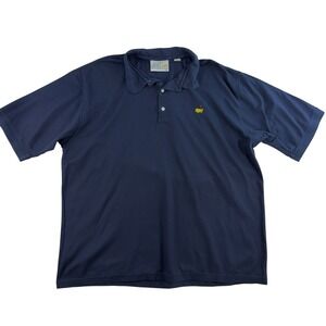 Masters XXL Polo Shirt Augusta National Golf Shop Logo Mercerized Cotton Navy